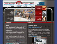 Tablet Screenshot of hbplumbing.com